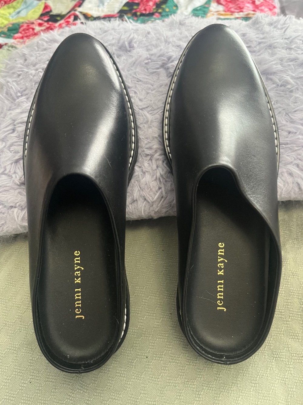 Jenni Kayne Black Lug Mule, 8.5